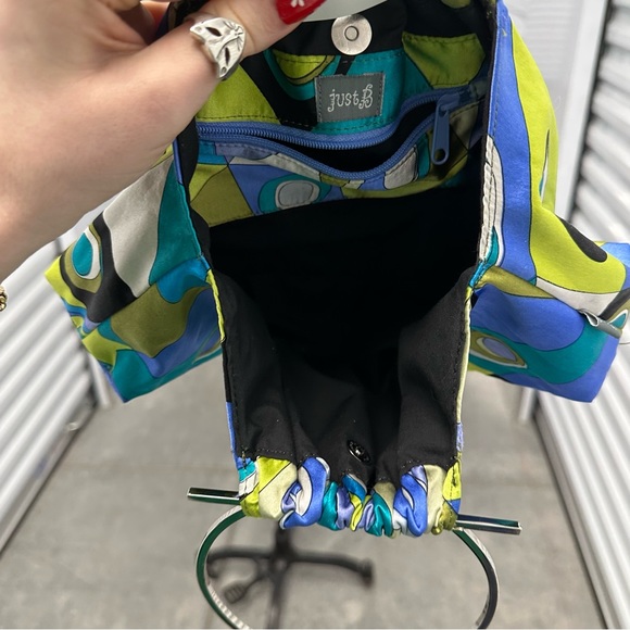 Y2k just b colorful handbag psychedelic handbag - Picture 4 of 6